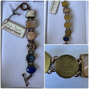 One Of A Kind Stephen Dweck Pearl, Quartz, Moonstone, Opal, Druzy Lapiz Bracelet